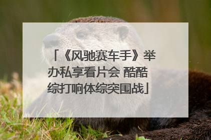 《风驰赛车手》举办私享看片会 酷酷综打响体综突围战