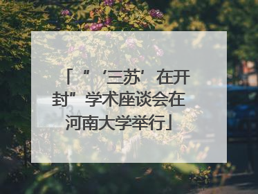 “‘三苏’在开封”学术座谈会在河南大学举行