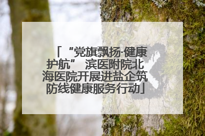 “党旗飘扬·健康护航” 滨医附院北海医院开展进盐企筑防线健康服务行动