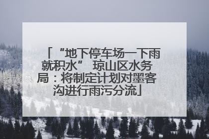 “地下停车场一下雨就积水” 琼山区水务局：将制定计划对墨客沟进行雨污分流