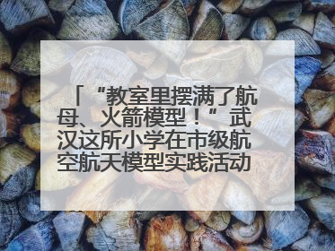 “教室里摆满了航母、火箭模型！”武汉这所小学在市级航空航天模型实践活动中获佳绩