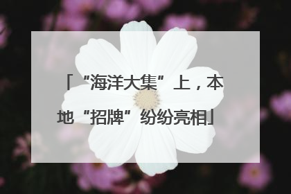 “海洋大集”上，本地“招牌”纷纷亮相