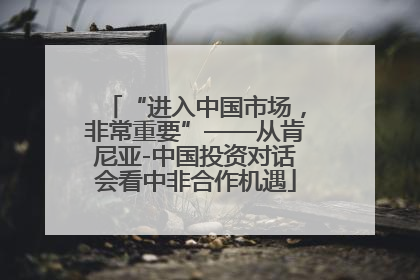 “进入中国市场，非常重要”——从肯尼亚-中国投资对话会看中非合作机遇