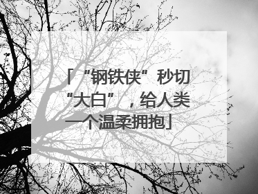 “钢铁侠”秒切“大白”，给人类一个温柔拥抱