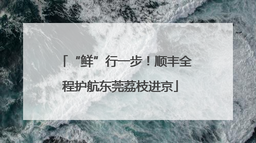 “鲜”行一步！顺丰全程护航东莞荔枝进京