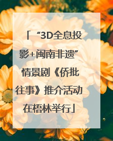 “3D全息投影+闽南非遗” 情景剧《侨批往事》推介活动在梧林举行