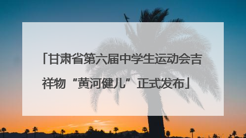 甘肃省第六届中学生运动会吉祥物“黄河健儿”正式发布