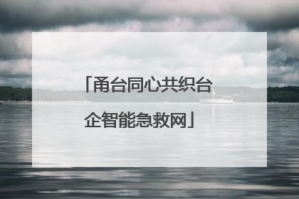 甬台同心共织台企智能急救网