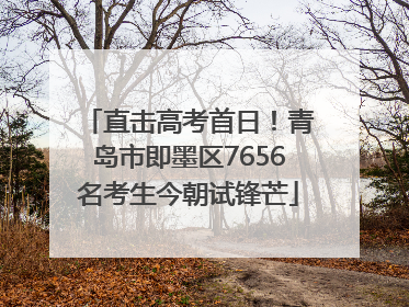 直击高考首日！青岛市即墨区7656名考生今朝试锋芒