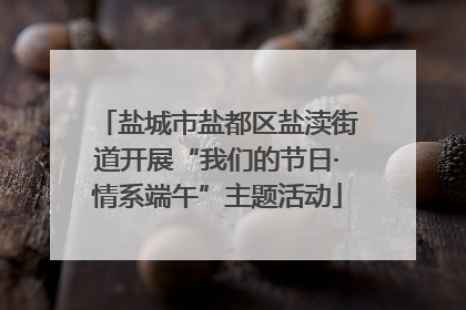 盐城市盐都区盐渎街道开展“我们的节日·情系端午”主题活动