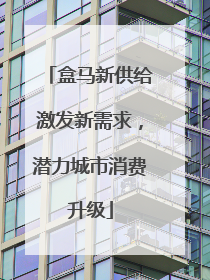 盒马新供给激发新需求，潜力城市消费升级