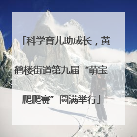 科学育儿助成长，黄鹤楼街道第九届“萌宝爬爬赛”圆满举行