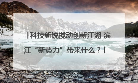 科技新锐搅动创新江湖 滨江“新势力”带来什么？