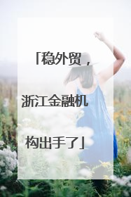 稳外贸，浙江金融机构出手了
