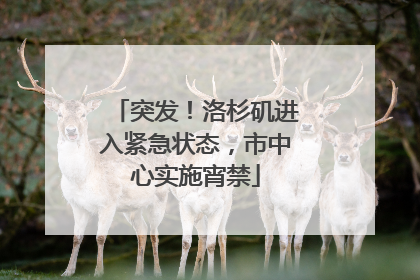 突发！洛杉矶进入紧急状态，市中心实施宵禁