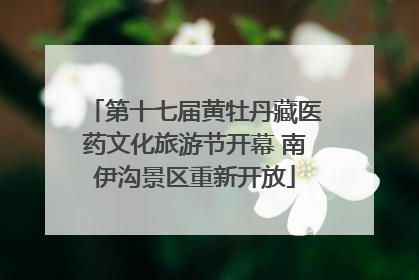 第十七届黄牡丹藏医药文化旅游节开幕 南伊沟景区重新开放