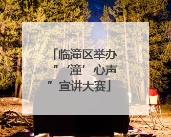 临潼区举办“‘潼’心声”宣讲大赛