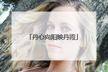 丹心向阳映丹霞