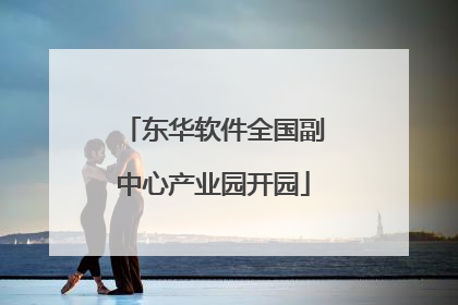东华软件全国副中心产业园开园