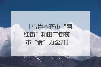 乌鲁木齐市“网红街”和田二街夜市“食”力全开