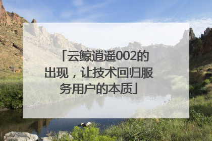 云鲸逍遥002的出现，让技术回归服务用户的本质