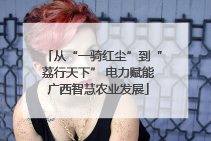从“一骑红尘”到“荔行天下” 电力赋能广西智慧农业发展