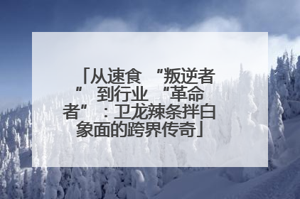 从速食 “叛逆者” 到行业 “革命者”：卫龙辣条拌白象面的跨界传奇