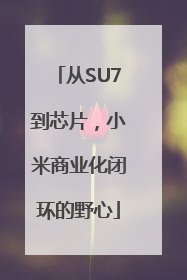 从SU7到芯片，小米商业化闭环的野心