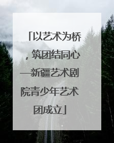 以艺术为桥，筑团结同心—新疆艺术剧院青少年艺术团成立