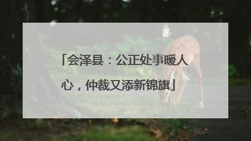 会泽县：公正处事暖人心，仲裁又添新锦旗