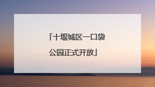 十堰城区一口袋公园正式开放