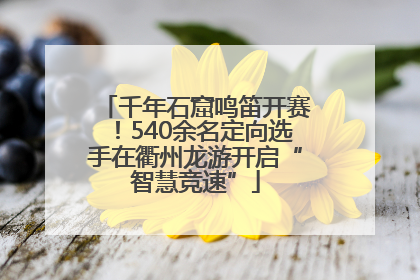 千年石窟鸣笛开赛！540余名定向选手在衢州龙游开启“智慧竞速”