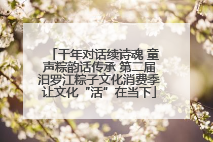 千年对话续诗魂 童声粽韵话传承 第二届汨罗江粽子文化消费季让文化“活”在当下