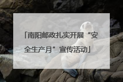 南阳邮政扎实开展“安全生产月”宣传活动