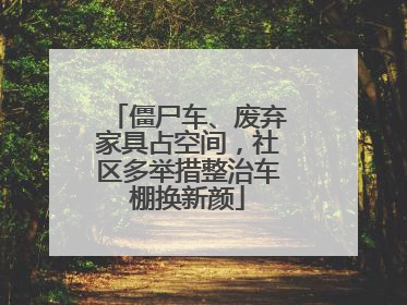 僵尸车、废弃家具占空间，社区多举措整治车棚换新颜
