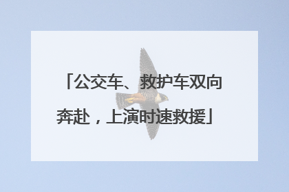 公交车、救护车双向奔赴，上演时速救援