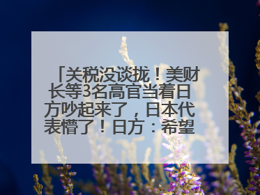 关税没谈拢！美财长等3名高官当着日方吵起来了，日本代表懵了！日方：希望实现石破茂与特朗普的会晤