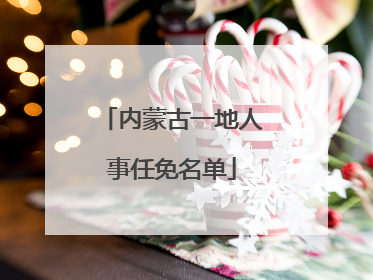 内蒙古一地人事任免名单