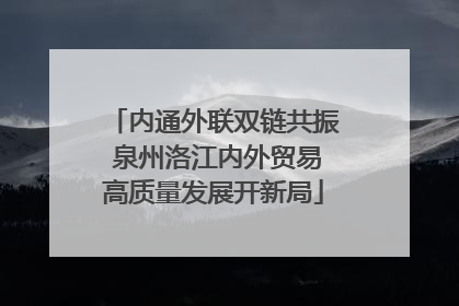 内通外联双链共振 泉州洛江内外贸易高质量发展开新局