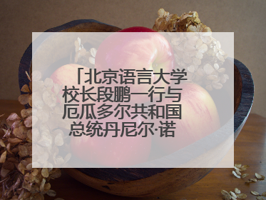 北京语言大学校长段鹏一行与厄瓜多尔共和国总统丹尼尔·诺沃亚阁下座谈