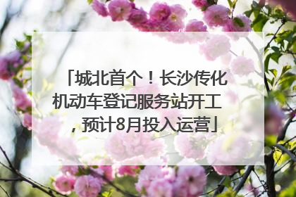 城北首个！长沙传化机动车登记服务站开工，预计8月投入运营