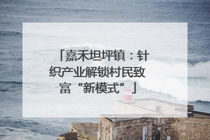 嘉禾坦坪镇：针织产业解锁村民致富“新模式”