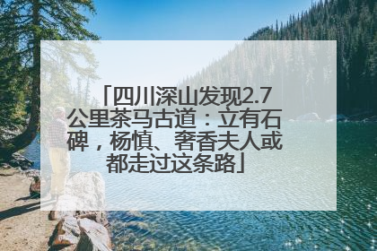 四川深山发现2.7公里茶马古道：立有石碑，杨慎、奢香夫人或都走过这条路