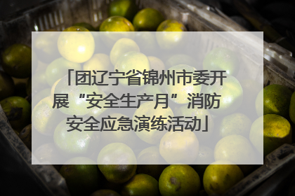 团辽宁省锦州市委开展“安全生产月”消防安全应急演练活动