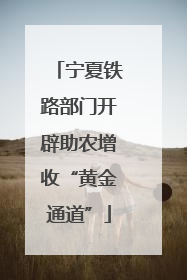 宁夏铁路部门开辟助农增收“黄金通道”