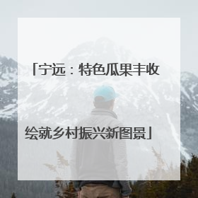 宁远：特色瓜果丰收绘就乡村振兴新图景