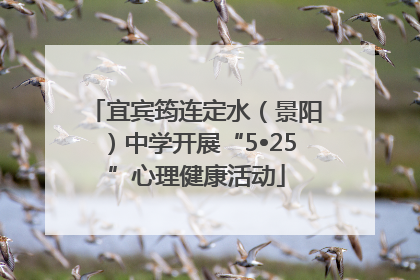宜宾筠连定水（景阳）中学开展“5•25”心理健康活动