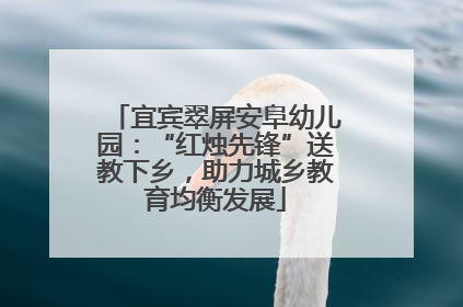 宜宾翠屏安阜幼儿园：“红烛先锋”送教下乡，助力城乡教育均衡发展