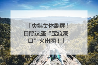 央媒集体刷屏！日照这座“宝藏港口”火出圈！