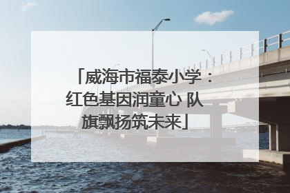 威海市福泰小学：红色基因润童心 队旗飘扬筑未来